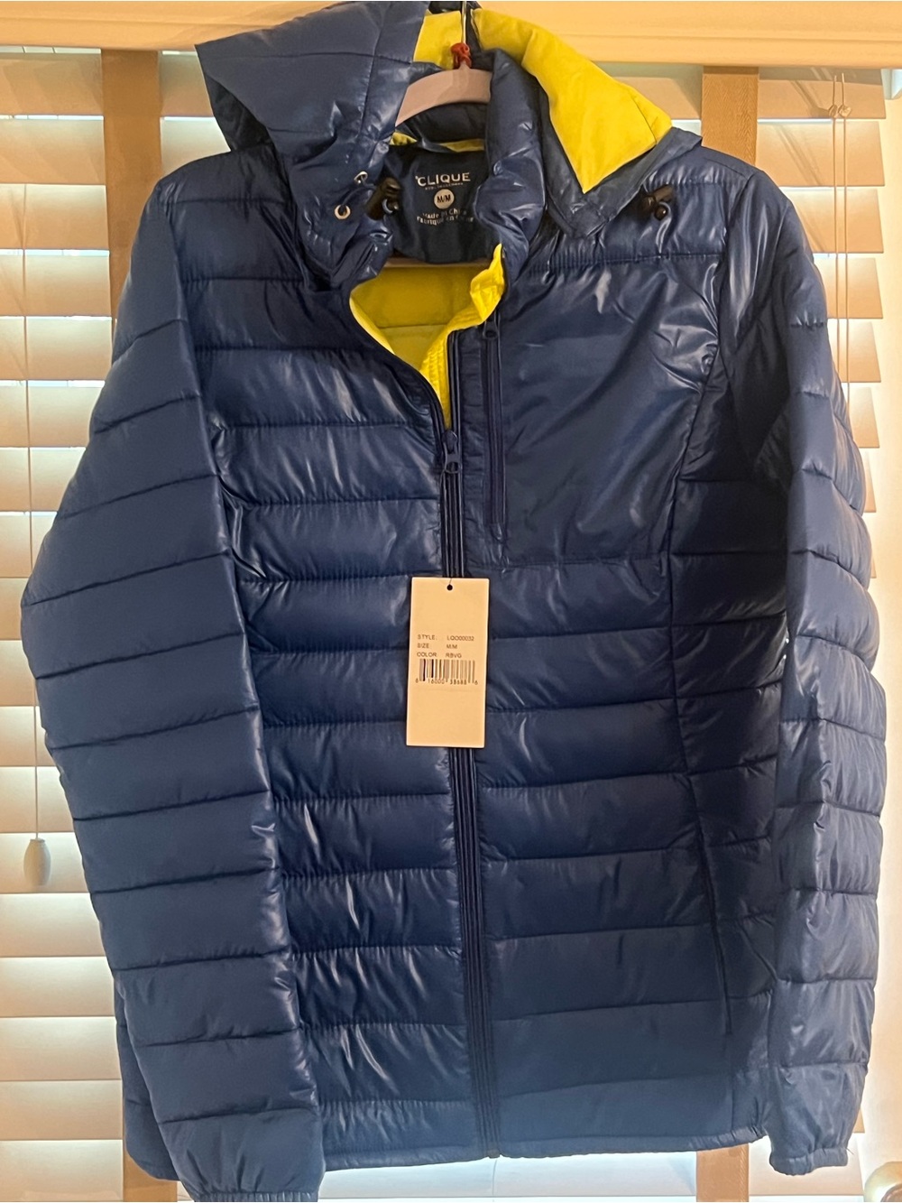 Clique Unisex fall coat with hood two tone